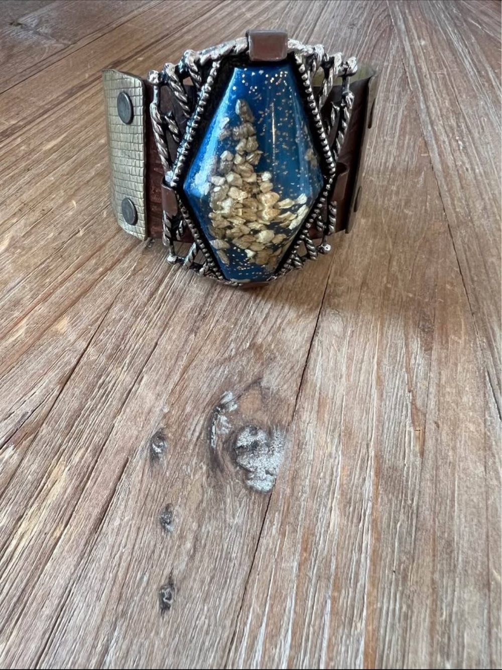 Blue and Gold Decorative Bracelet